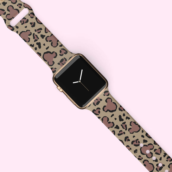 Mouse Ears Leopard Watch Band