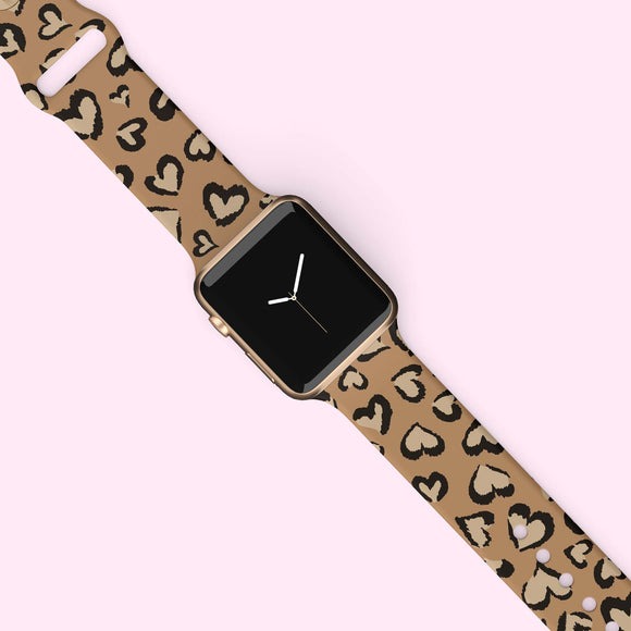 Leopard Hearts Watch Band