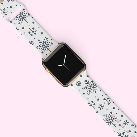 Soft Snowflakes Watch Band