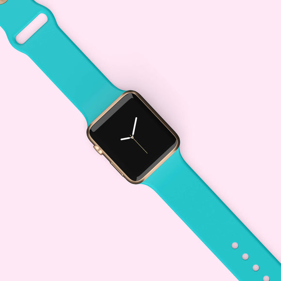 Teal Blue Watch Band – Tiffani Link Designs - Main Image