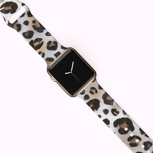 Watercolor Leopard Watch Band