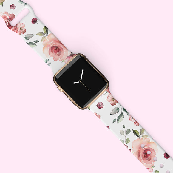 White Roses Watch Band